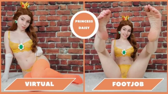 Cover 2 TheTinyFeetTreat - Princess Daisy - Virtual Footjob - Full HD/MP4