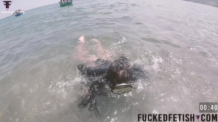 Cover 4 FuckedFetish - The Caribbean Sea Receives Goddess Breathplay Mask Diving Glass - 4K Ultra HD/MP4