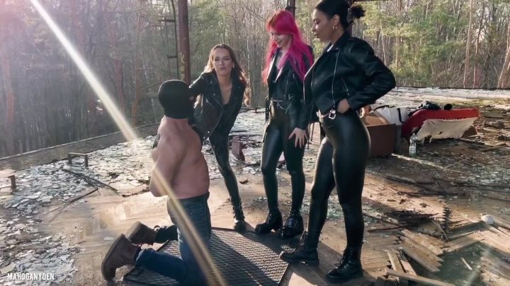Cover 4 MahoganyQen - Alpha Crew Humiliation: Spits, Slaps & Ballbusting | Mahogan - Full HD/MP4
