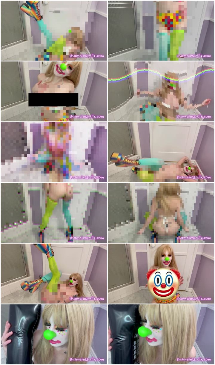 Screenlist moreshameless - Betafied Silly Clowngirl Giantess Striptease - Full HD/MP4