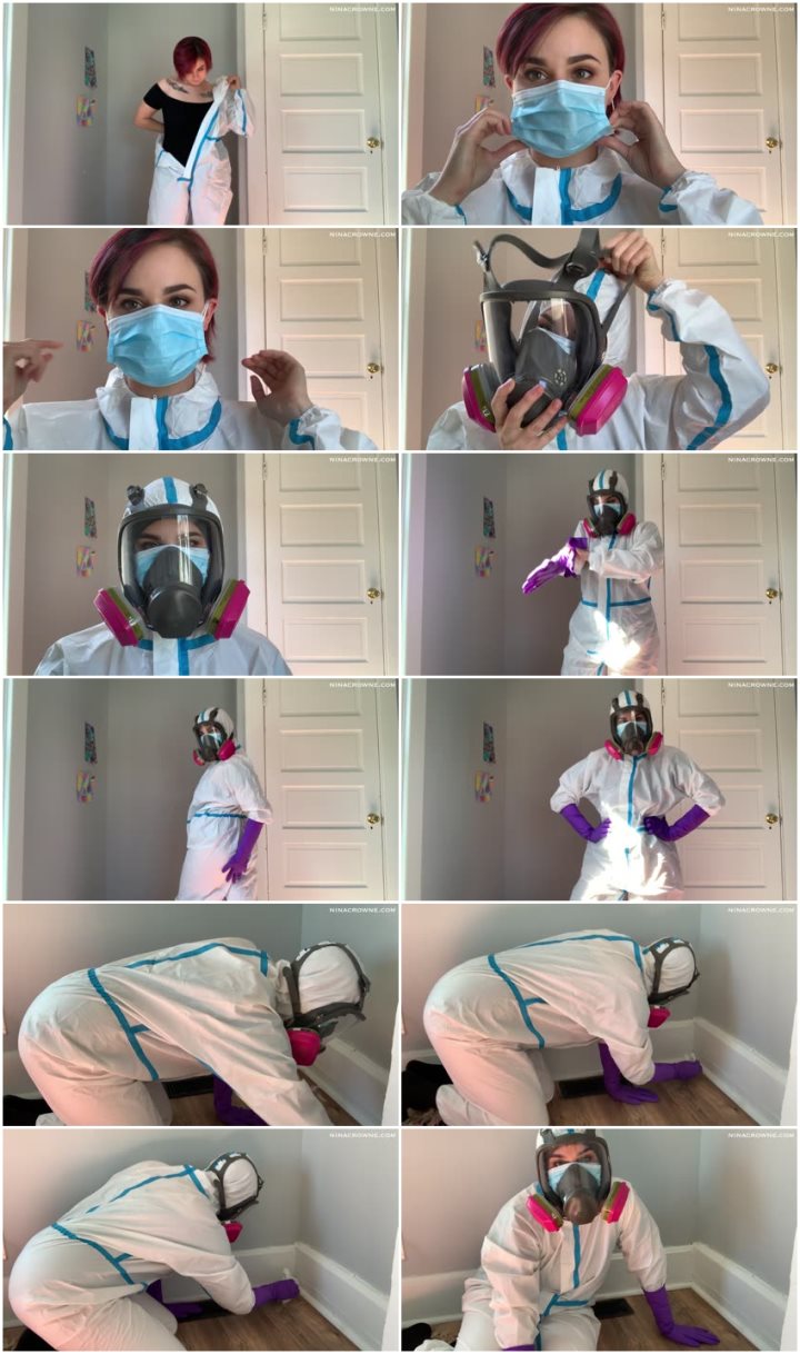 Screenlist Nina Crowne - Cleaning in Protective Gear II - Full HD/MP4