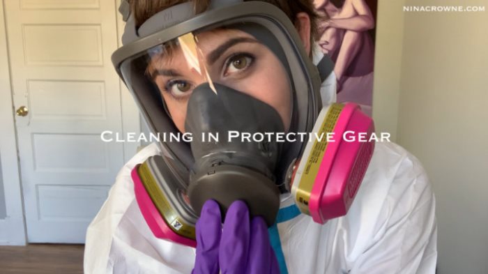 Cover 2 Nina Crowne - Cleaning in Protective Gear - Full HD/MP4