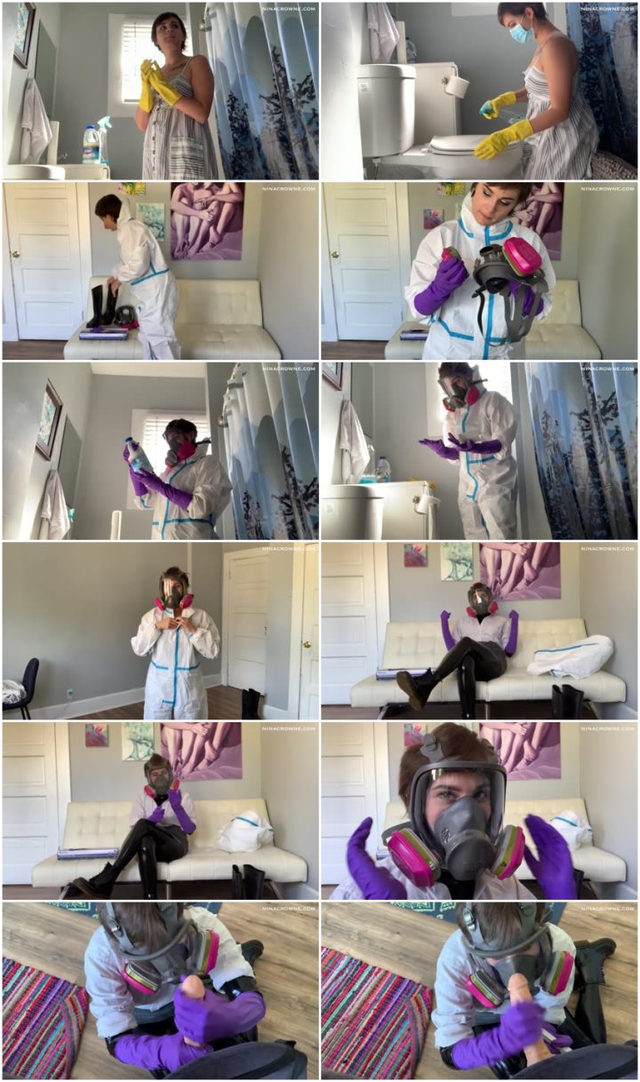 Screenlist Nina Crowne - Cleaning in Protective Gear - Full HD/MP4