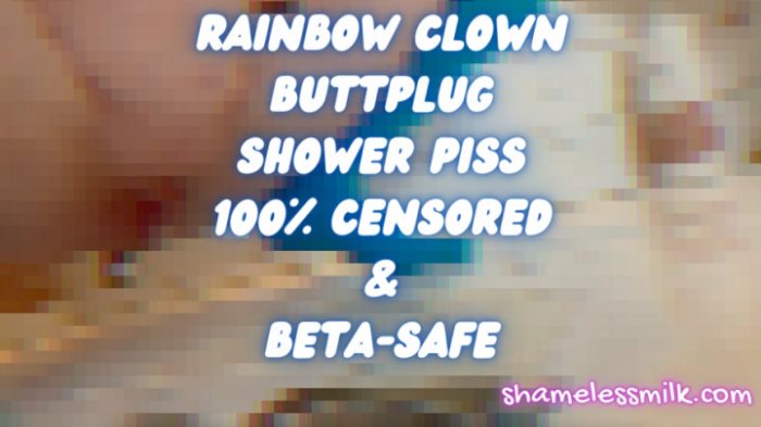 Cover 2 moreshameless - Clown Buttplug Shower Piss CENSORED - Full HD/MP4