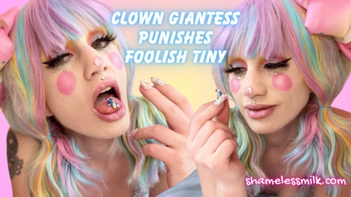 Cover 2 moreshameless - CLOWN GIANTESS GODDESS PUNISHES TINY - Full HD/MOV
