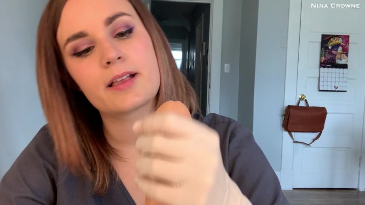 Cover 4 Nina Crowne - Dental Hygienist GF Gloved Handjob - Full HD/MP4