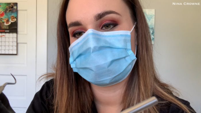 Cover 2 Nina Crowne - Dental Hygienist Lets You Jerk Off - Full HD/MP4