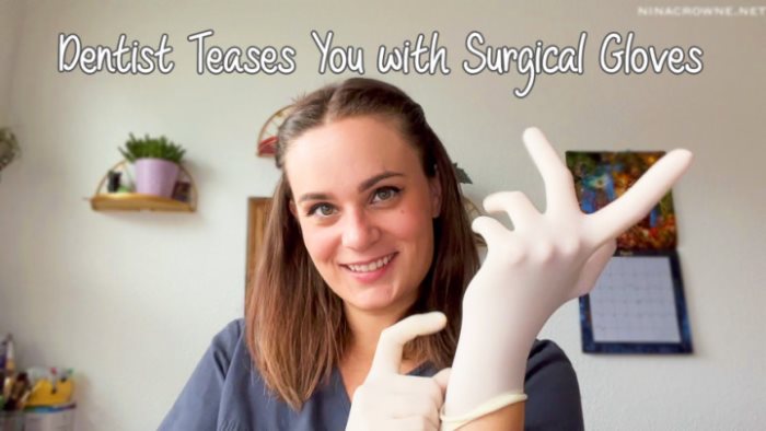 Cover 2 Nina Crowne - Dentist Teases You with Surgical Gloves - Full HD/MP4