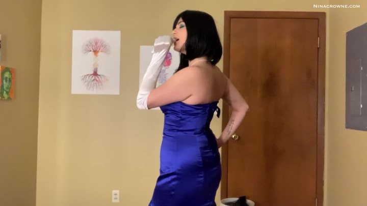 Cover 3 Nina Crowne - Evening Dress Strip & Dance - Full HD/MP4