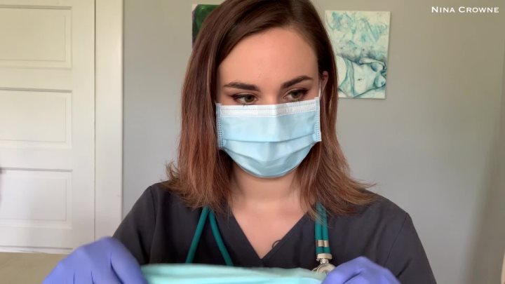 Cover 3 Nina Crowne - Fertility Doctor Gives Gloved Handjob - Full HD/MP4