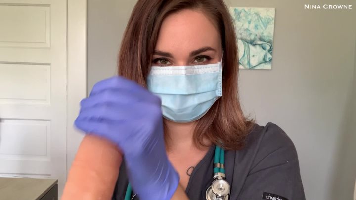 Cover 4 Nina Crowne - Fertility Doctor Gives Gloved Handjob - Full HD/MP4