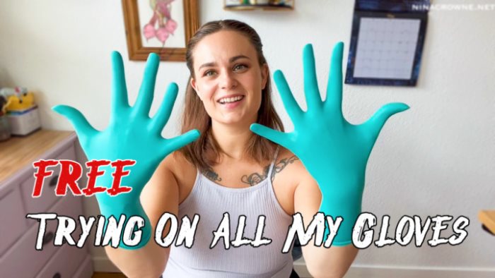 Cover 2 Nina Crowne - FREE: Trying On All My Gloves - Full HD/MP4