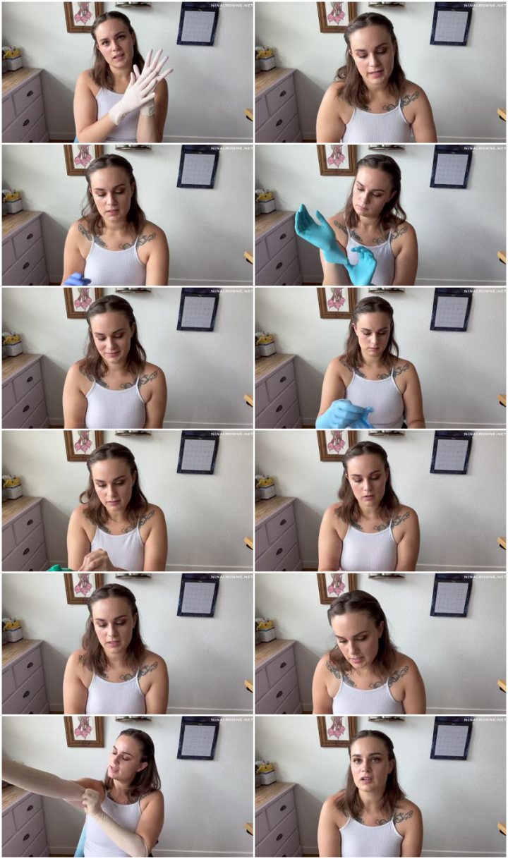 Screenlist Nina Crowne - FREE: Trying On All My Gloves - Full HD/MP4