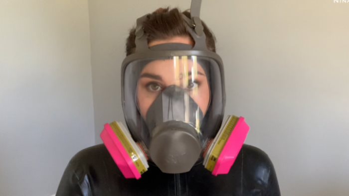 Cover 2 Nina Crowne - Gas Mask Orgasms Fantasy - Full HD/MP4