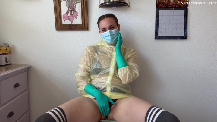 Cover 3 Nina Crowne - GF Cums While Wearing Mask & Gloves - Full HD/MP4
