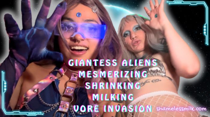 Cover 2 moreshameless - Giantess Aliens Mesmerizing Shrinking Milking Vore JOI - Full HD/MP4