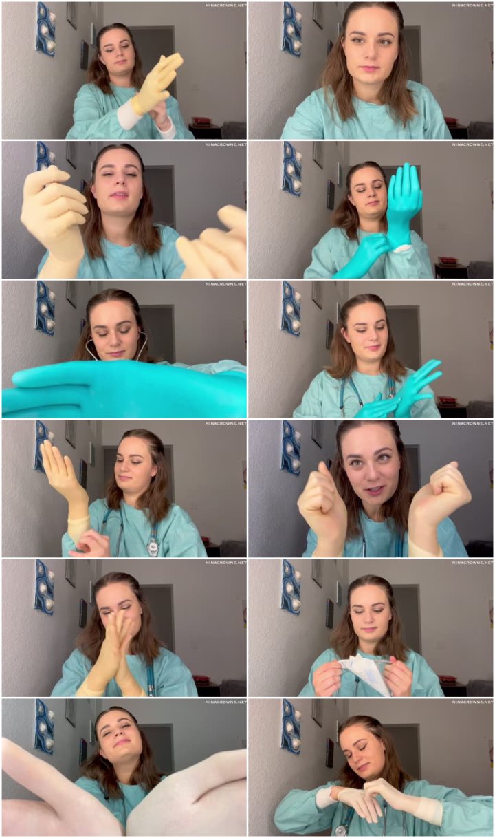 Screenlist Nina Crowne - Gloved Exam - Full HD/MP4