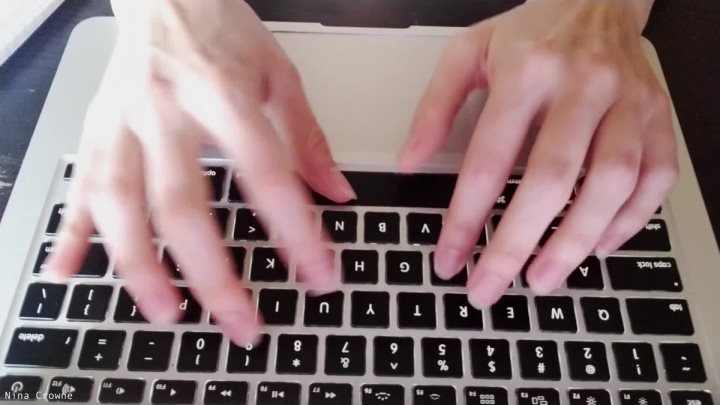 Cover 3 Nina Crowne - Hand Fetish: Typing - Full HD/MP4