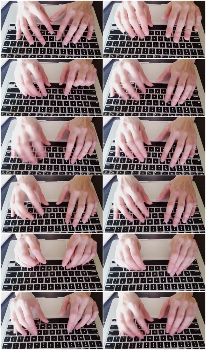 Screenlist Nina Crowne - Hand Fetish: Typing - Full HD/MP4