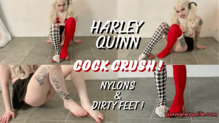 Cover 2 moreshameless - Harley Quinn Foot Domination Dildo Stomping Roleplay - Full HD/MP4