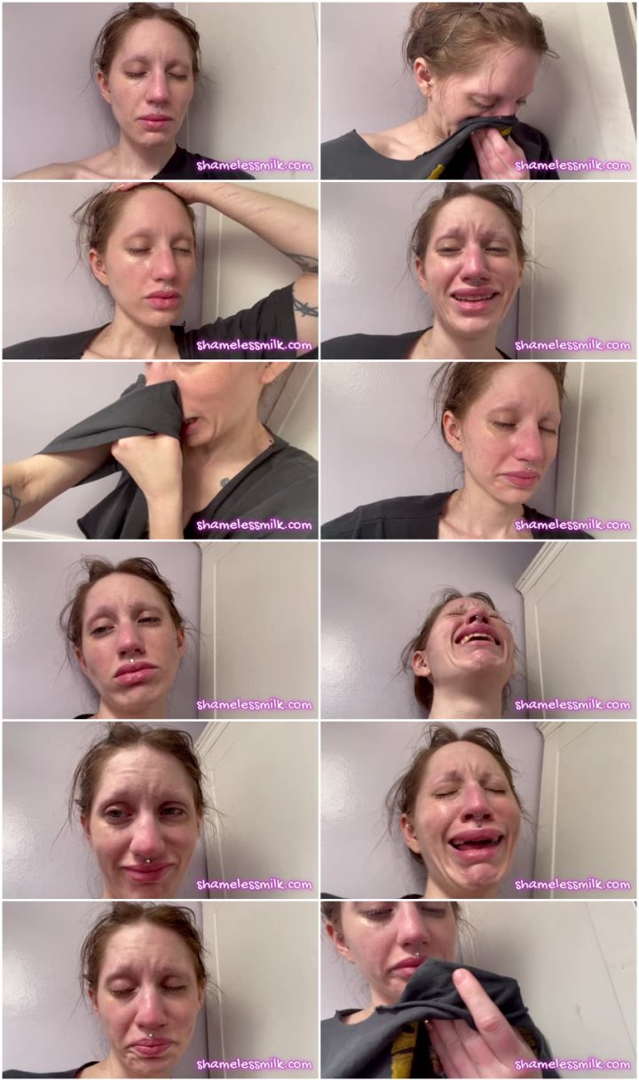 Screenlist moreshameless - Hysterically Sobbing & Blowing Snot Into Shirt - Full HD/MP4