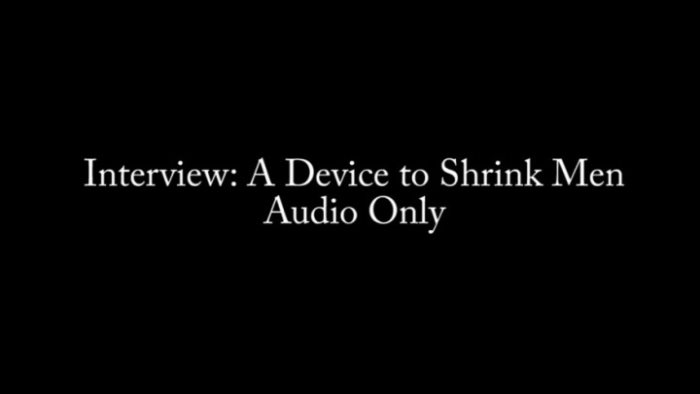Cover 2 Nina Crowne - Interview: A Device to Shrink Men AUDIO - HD/MP4
