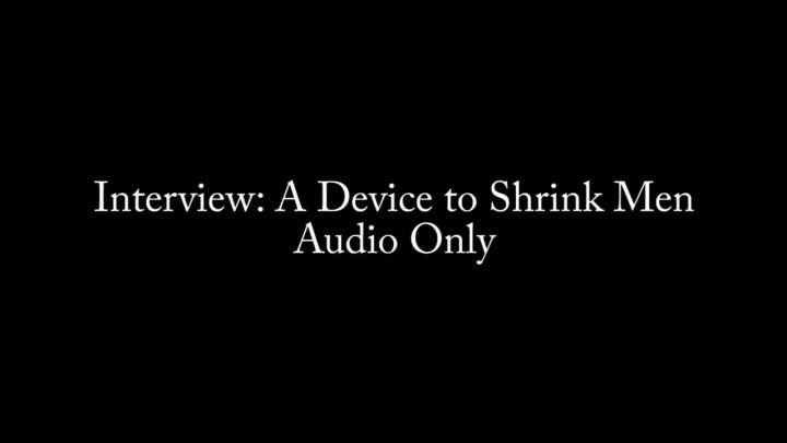 Cover 4 Nina Crowne - Interview: A Device to Shrink Men AUDIO - HD/MP4