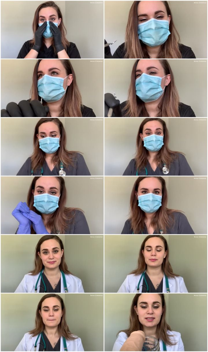Screenlist Nina Crowne - Medical Fetish Role Play Sampler - Full HD/MP4