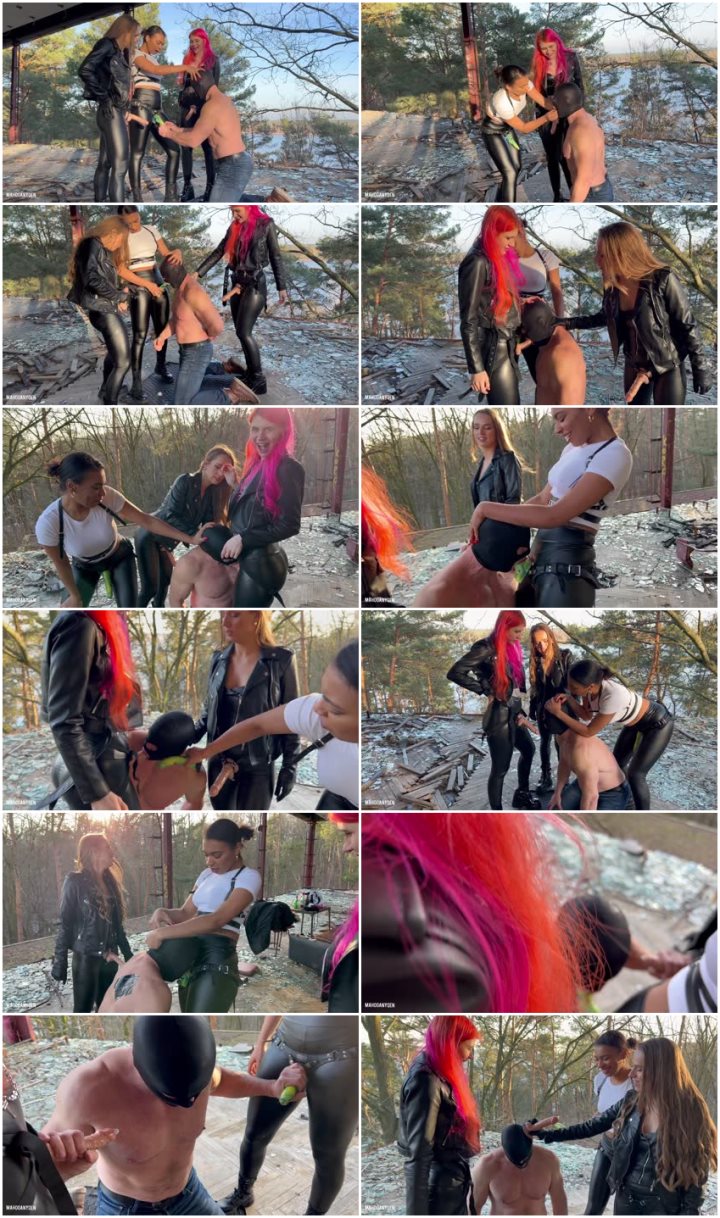 Screenlist MahoganyQen - Mouth Fucking: 3 Cocks vs One Hole - Full HD/MP4