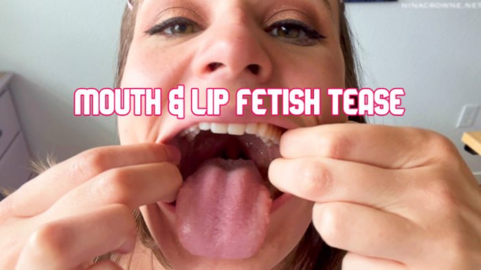 Cover 2 Nina Crowne - Mouth & Lip Fetish Tease - Full HD/MP4