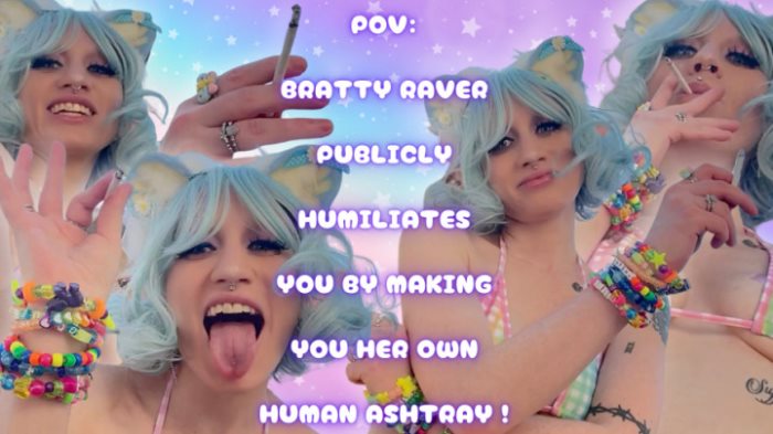 Cover 2 moreshameless - POV: Human Ashtray for Bratty Raver - Full HD/MP4
