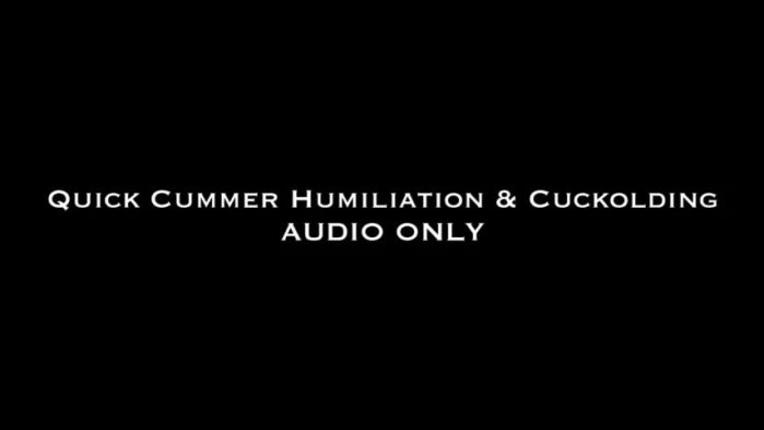 Cover 2 Nina Crowne - Quick Cummer Humiliation AUDIO ONLY - HD/MP4