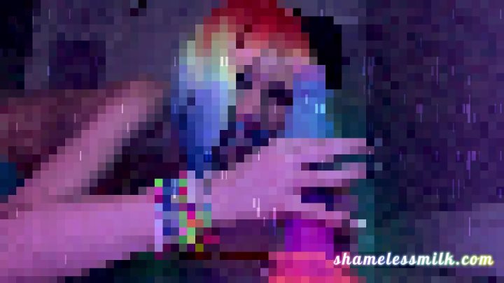 Cover 3 moreshameless - RAINBOW PIXEL PUMPER BETA SAFE BOOTWEARIN' CLOWN DILDO RIDE - Full HD/MP4
