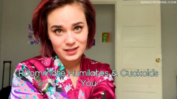 Cover 2 Nina Crowne - Roommate Humiliates & Cuckolds You - Full HD/MP4