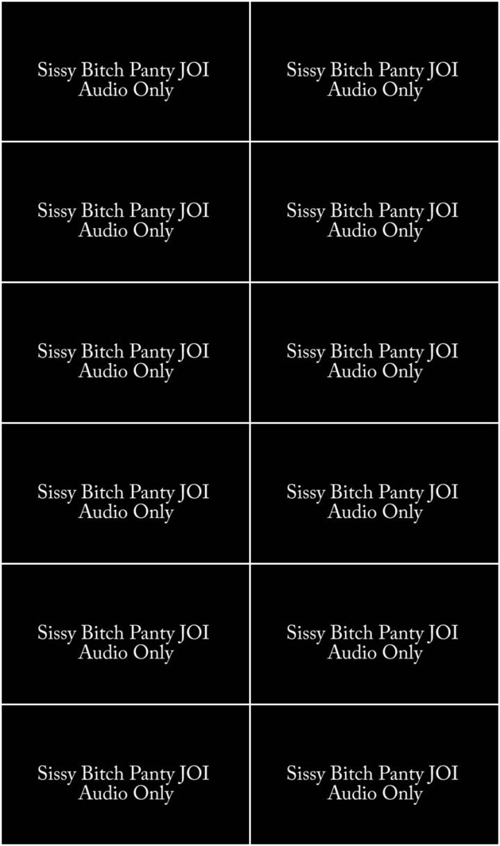Screenlist Nina Crowne - Sissy Bitch Panty JOI AUDIO - HD/MP4