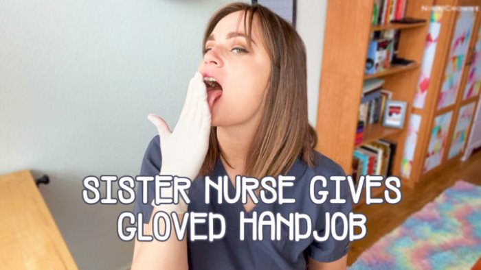 Cover 2 Nina Crowne - Sister Nurse Gives Gloved Handjob - Full HD/MP4