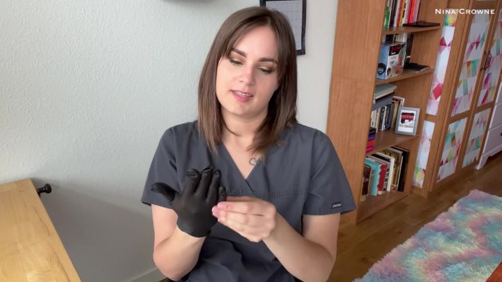 Cover 3 Nina Crowne - Sister Nurse Gives Gloved Handjob - Full HD/MP4