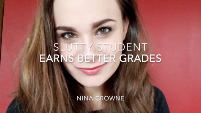 Cover 2 Nina Crowne - Slutty Student Earns Better Grades - HD/MP4