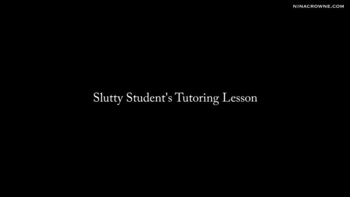 Cover 2 Nina Crowne - Slutty Student's Tutoring Lesson - HD/MP4