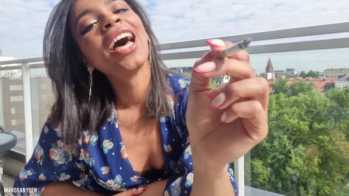 Cover 4 MahoganyQen - Smoking and teasing you with my feet | MahoganyQen - Full HD/MP4