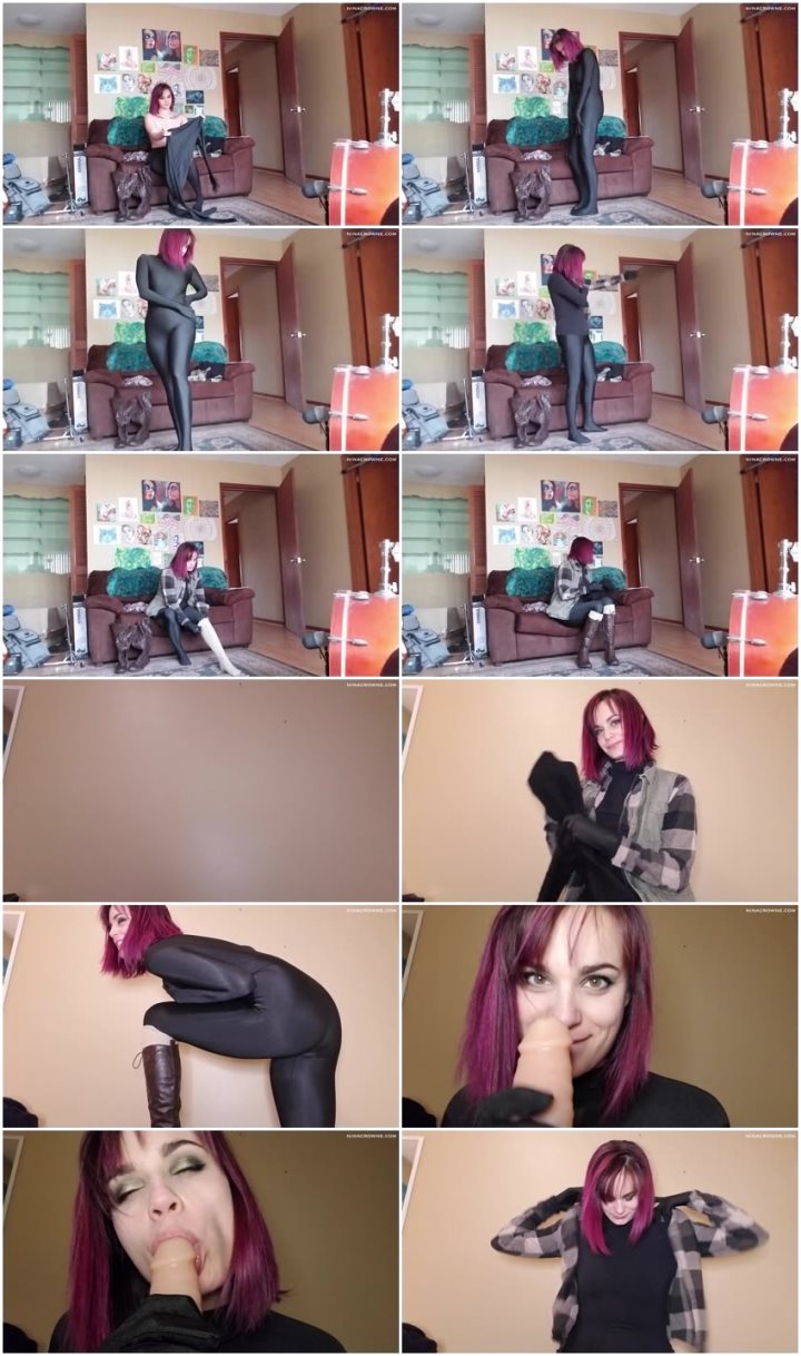 Screenlist Nina Crowne - Spandex Catsuit Tease - HD/MP4