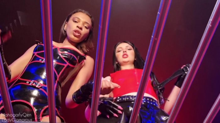 Cover 2 MahoganyQen - Spit on You Slave! Saliva Feeding with Lady Glamorous - Full HD/MP4