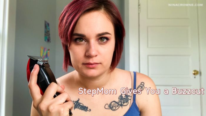 Cover 2 Nina Crowne - StepMom Gives You a Buzzcut - Full HD/MP4