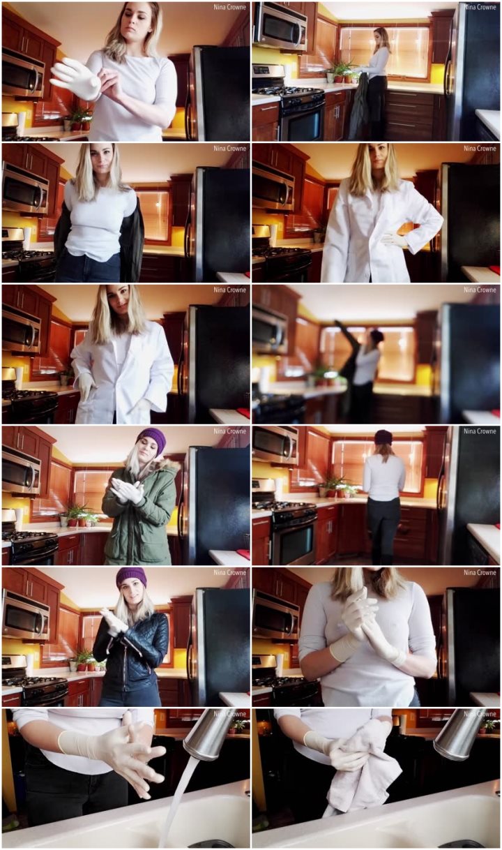 Screenlist Nina Crowne - Surgical Gloves: A Winter Fashion Trend - Full HD/MP4