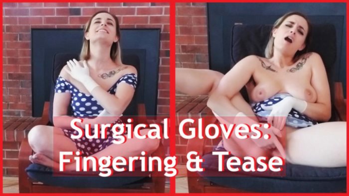 Cover 2 Nina Crowne - Surgical Gloves: Fingering & Tease - Full HD/MP4