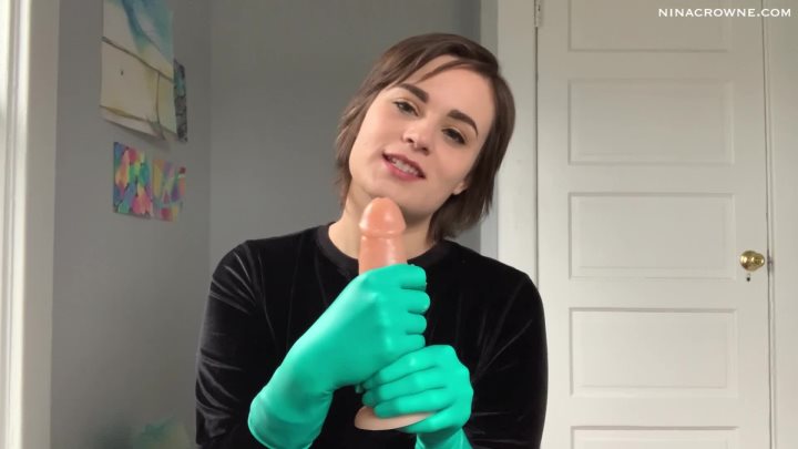 Cover 3 Nina Crowne - Surgical Gloves Handjob & JOI - Full HD/MP4