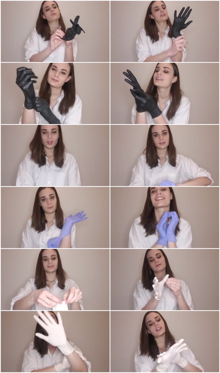 Screenlist Nina Crowne - Trying On & Describing Gloves - Full HD/MP4