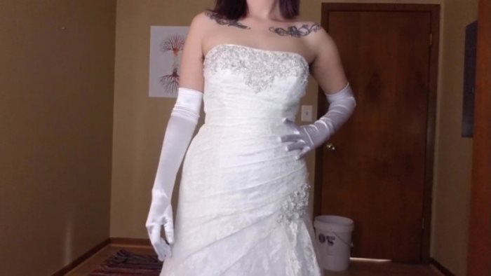 Cover 2 Nina Crowne - Wedding Dress Strip Tease - HD/MP4