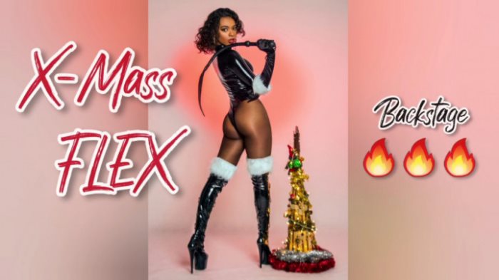 Cover 2 MahoganyQen - X-Mass Flex: Fetish Shoot Backstage - SD/MP4