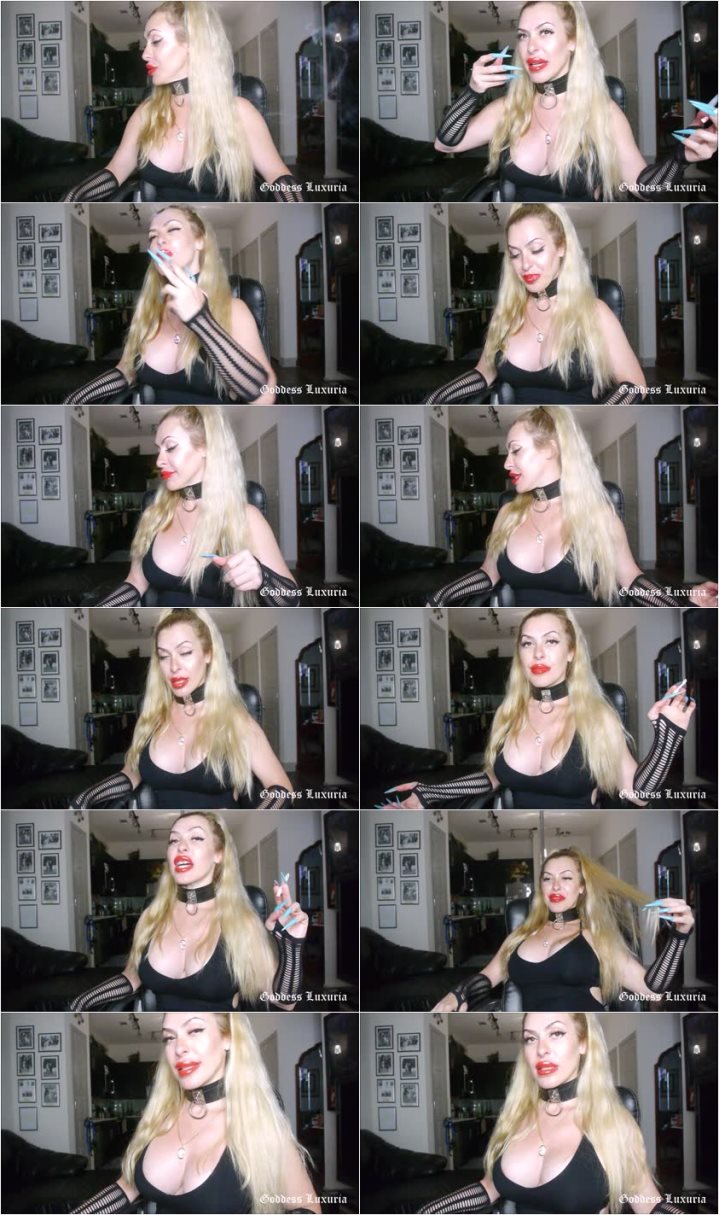 Screenlist Goddess Luxuria - INSULTING YOUR TOILET WIFE WHILE I SMOKE A MALBORO - Full HD/MP4